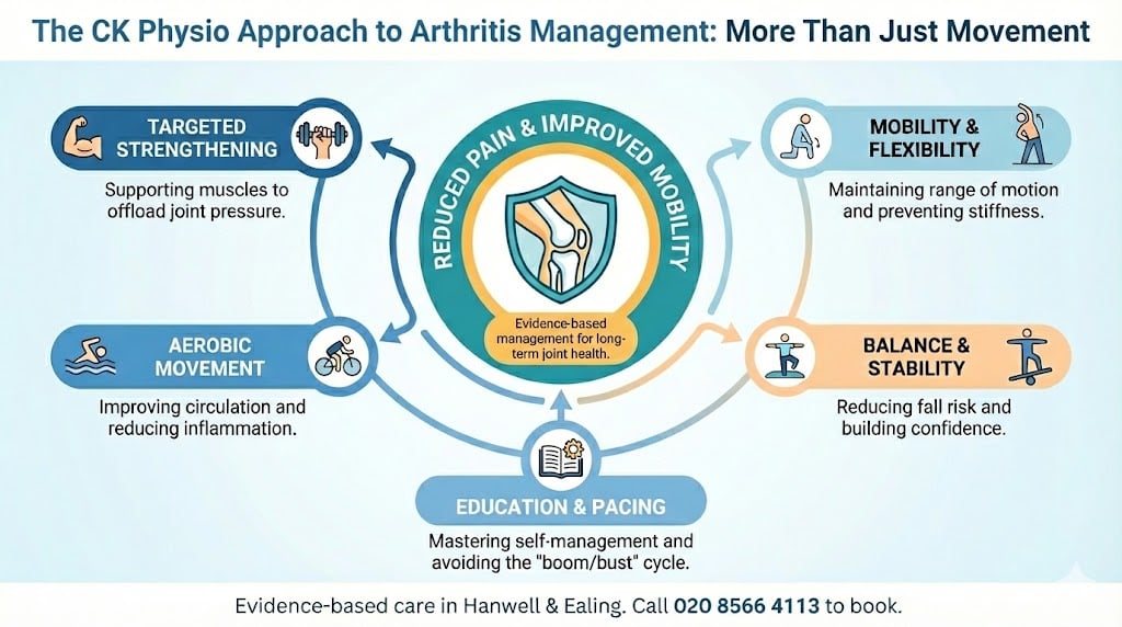 Physiotherapist Advice on Pain Management infographics