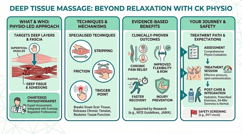benefits of deep tissue massage infographic