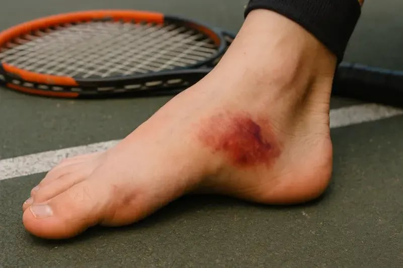 A Physio Hastens Recovery After a Tennis Injury 