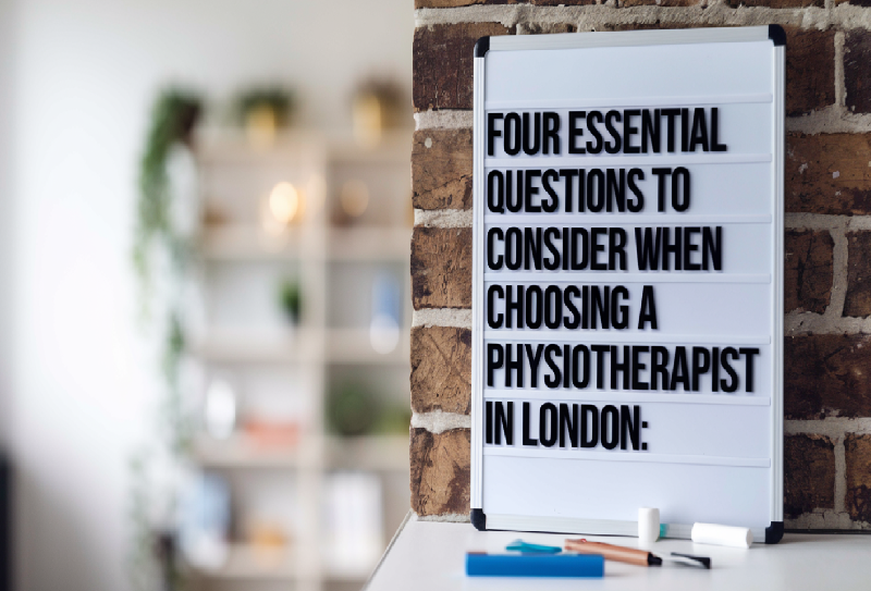 choosing a physiotherapist in london