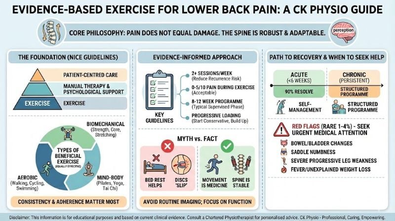 evidence-based exercise for lower backpain