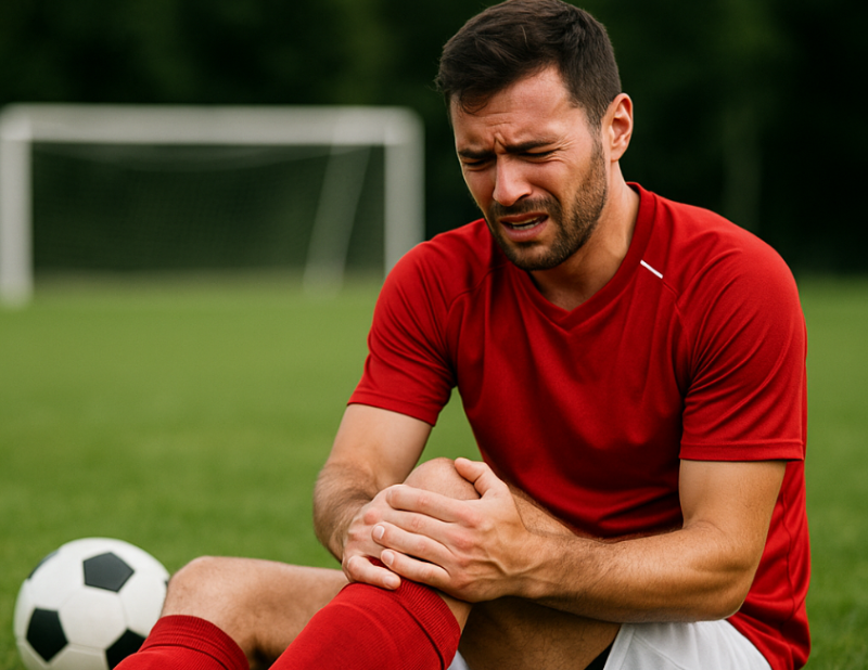injured football player