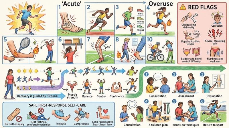 physio and exercise infographic