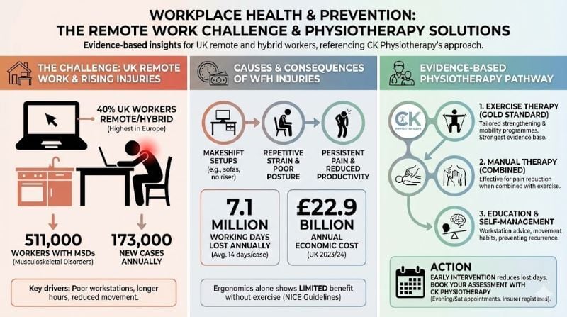 remote work challenge and physiotherapy solutions