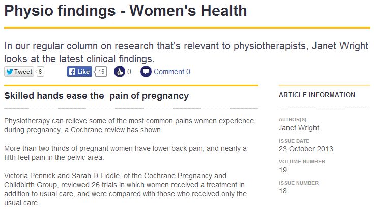 MANAGING PAINS: LONDON PHYSIOTHERAPY TREATMENTS FOR PREGNANCY ISSUES
