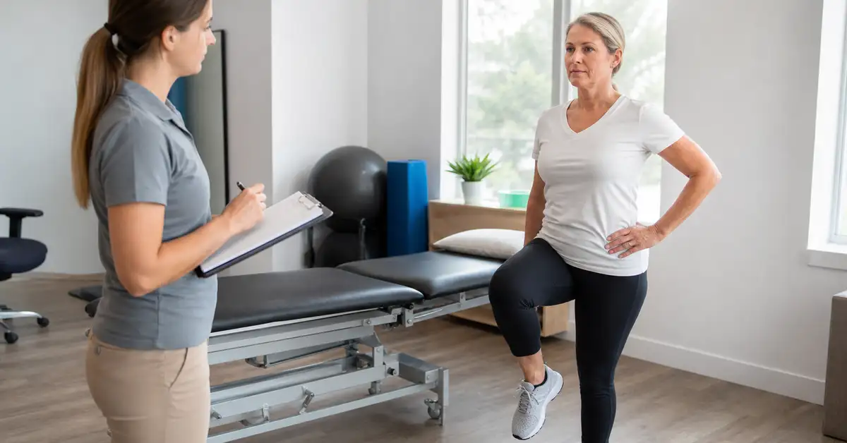 Single-leg stance test used to assess greater trochanteric pain syndrome