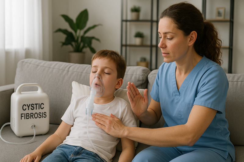 physiotherapy for patients with cystic fibrosis
